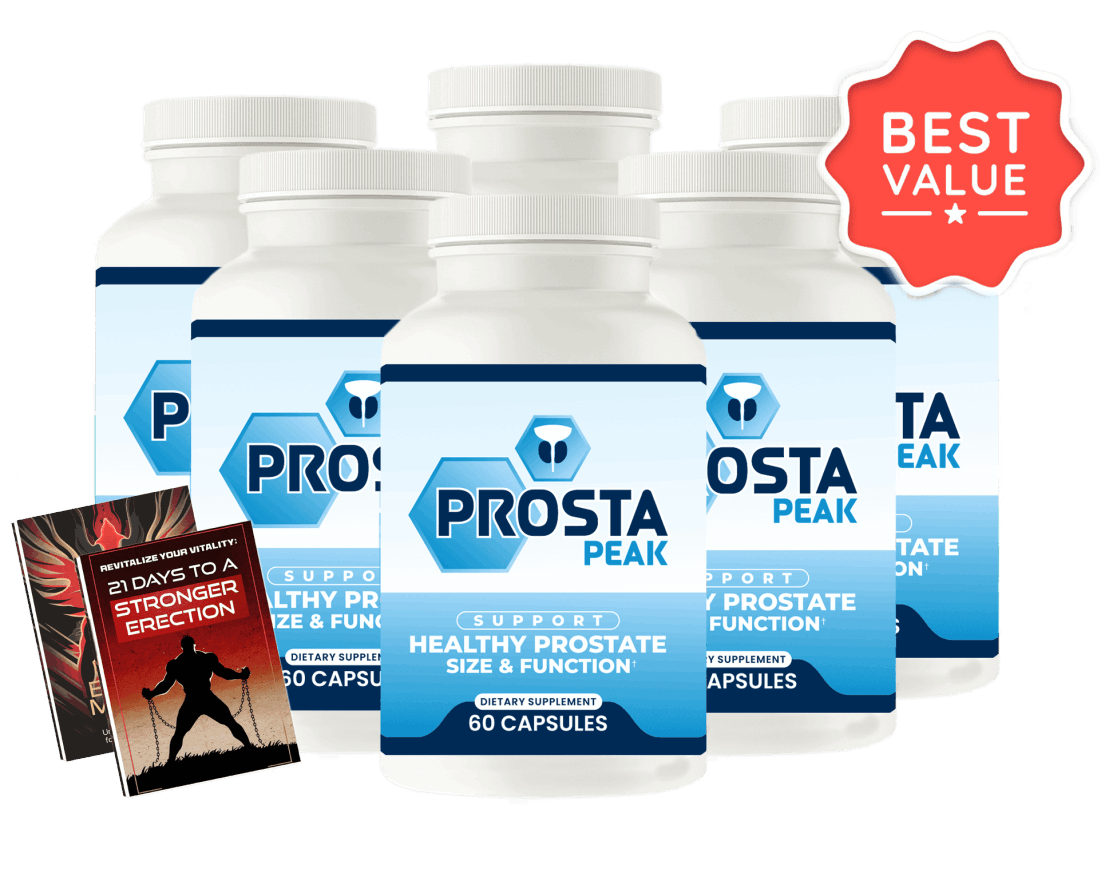 6 ProstaPeak bottles with bonus guides